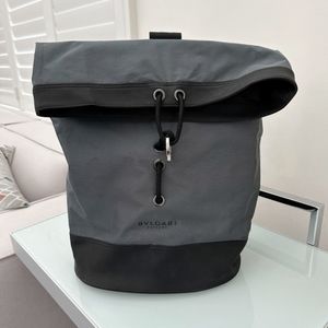 BVLGARI Travel bag duffle grey Large backpack